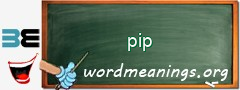 WordMeaning blackboard for pip